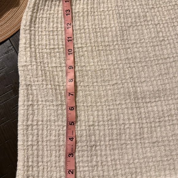 Rachel Zoe Ivory-Cream Textured Knit Cardigan & Skirt Set - Picture 3 of 6